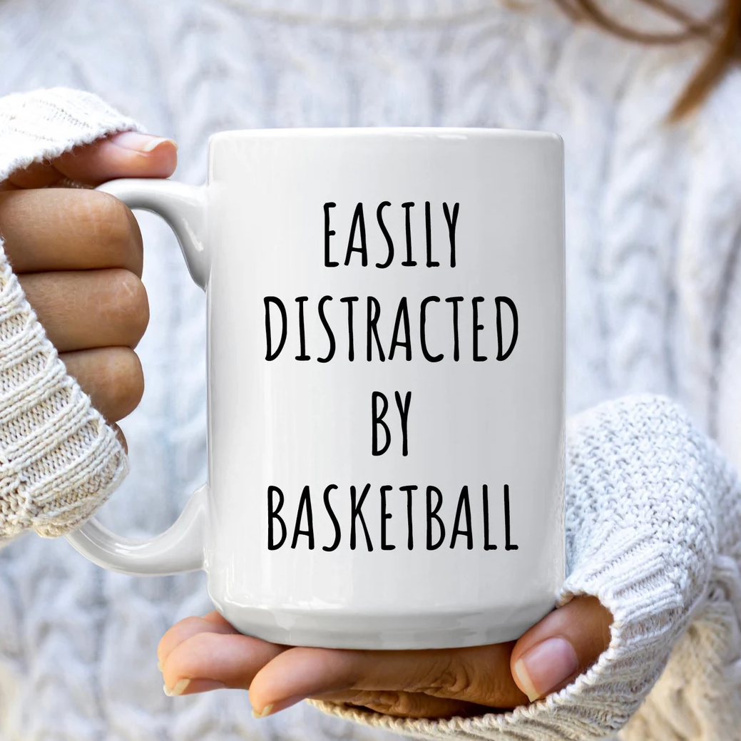 Easily Distracted By Basketball Mug