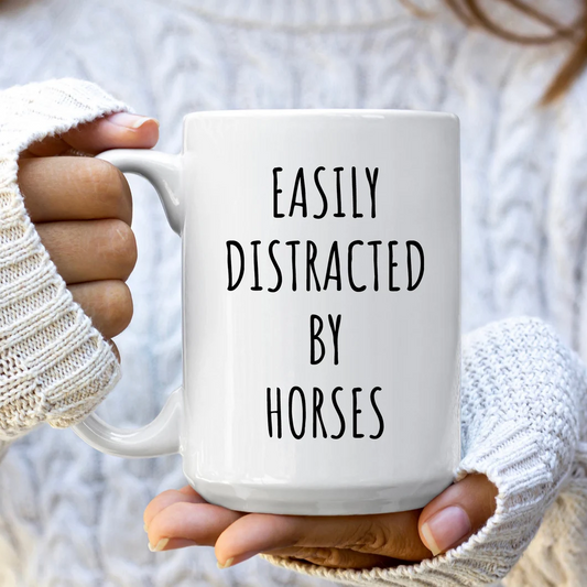 Easily Distracted By Horses Mug