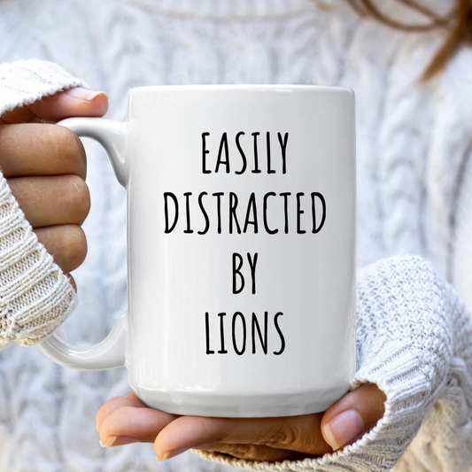 Easily Distracted By Lions Mug