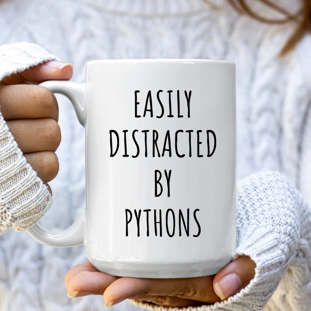 Easily Distracted By Pythons Mug