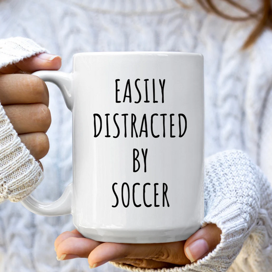 Easily Distracted By Soccer Mug