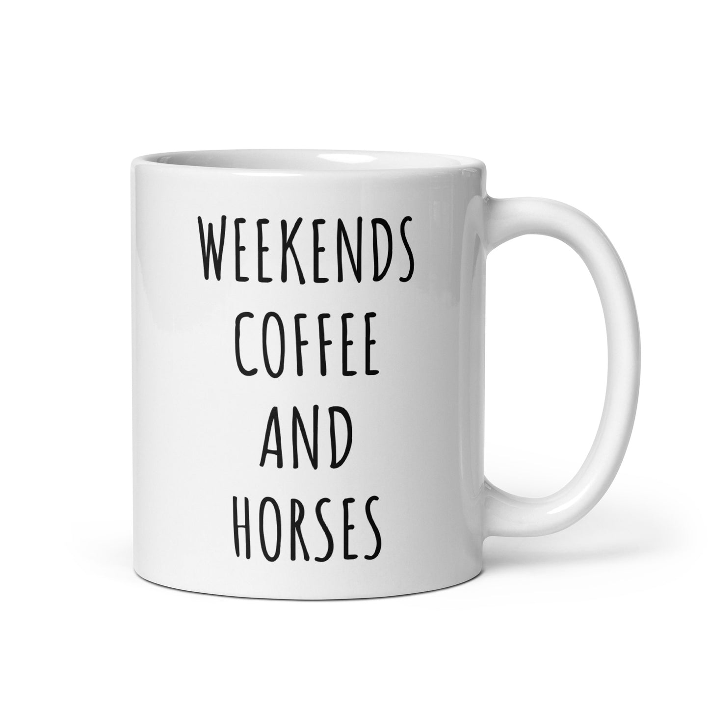 Weekends Coffee And Horses Mug