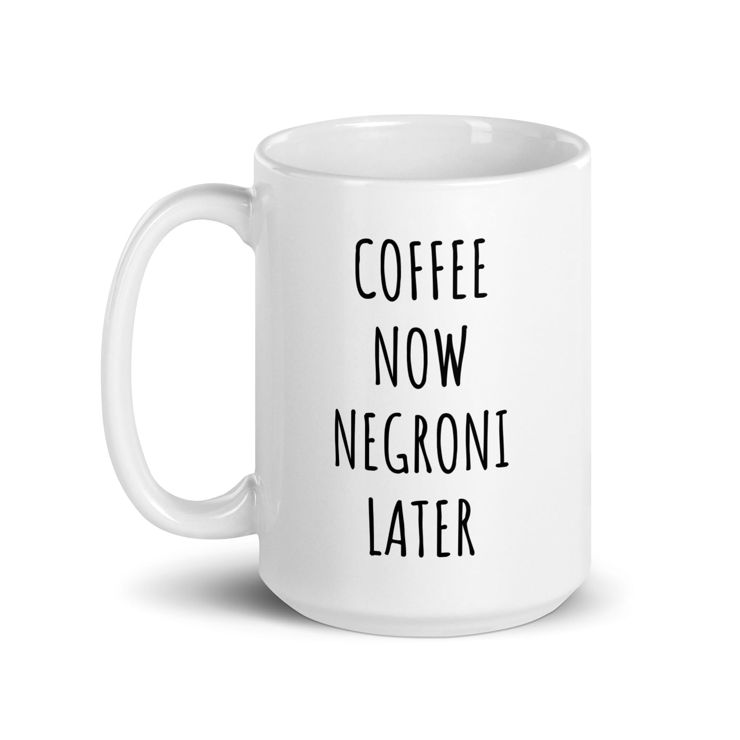 Coffee Now Negroni Later Mug