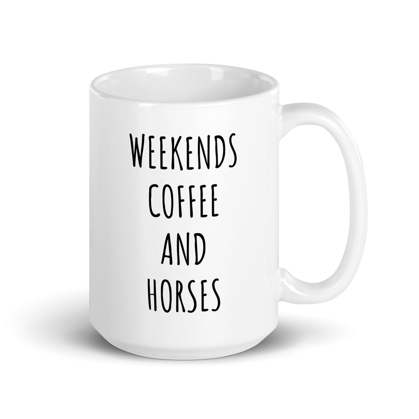 Weekends Coffee And Horses Mug